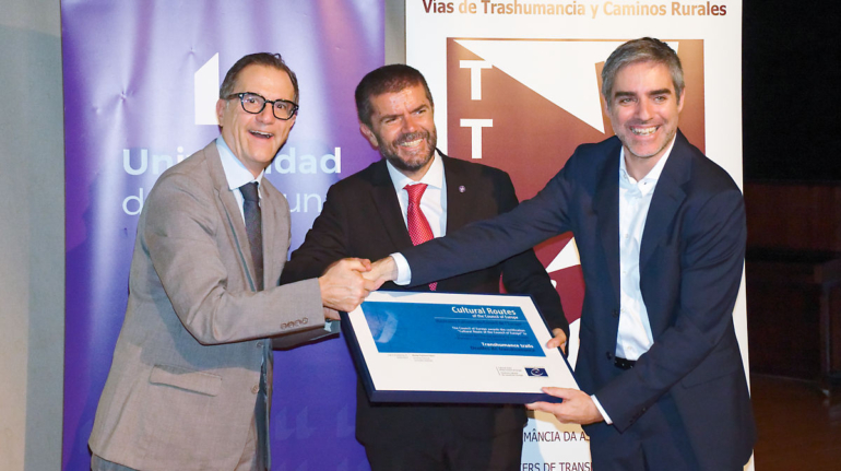 Council of Europe Cultural Routes program certiciates the Transhumance Trails & Rural Roads Project